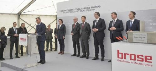Brose starts building plant and R&D center in Serbia - Leading automotive supplier, German Brose begins construction of first investment in Serbia