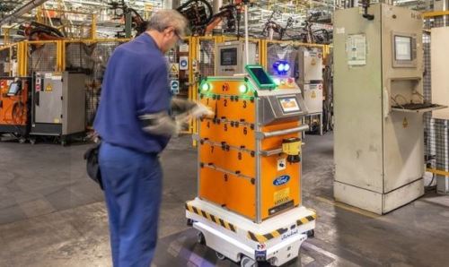 Ford's Spanish plant - Robots optimize intralogistics with MiR Mobile Industrial Robots in Almussafes-Valencia, Spain